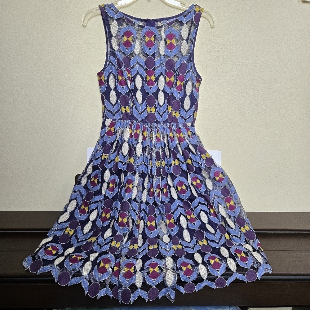 Maeve Anthropologie Lace Fit & Flare Dress 2 - Picture 2 of 9